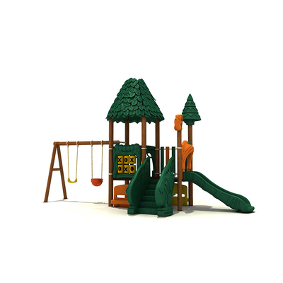 Nursery School Children Playground Equipment Outside Slide Multicolor
