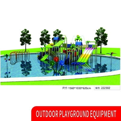 Pool Park Garden Metal Water Outdoor Kids Playground Slide Commercial Custom