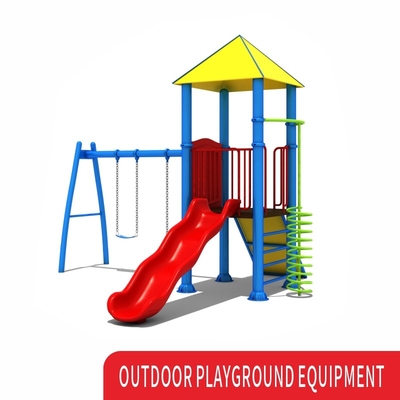 Custom Children Indoor Outdoor Playground Slide Equipment With Slide And Swing
