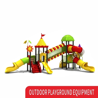 Commercial Custom Plastic Kids Slide Swing Set Outdoor Playground Equipment
