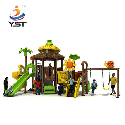 LLDPE Plastic Backyard Swing Sets Galvanized Tube Outdoor Swing Sets