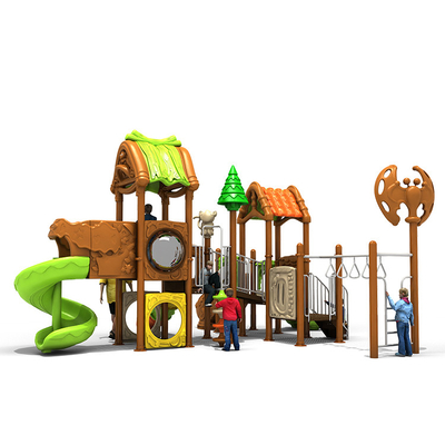 Outdoor Kids Playground Slides Equipment PVC Coating Roto Moulded