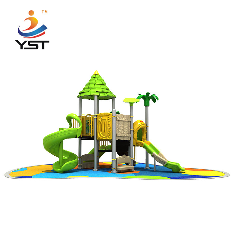 Outdoor Customized Recreation Playground Equipment Preschool Plastic Large Slide