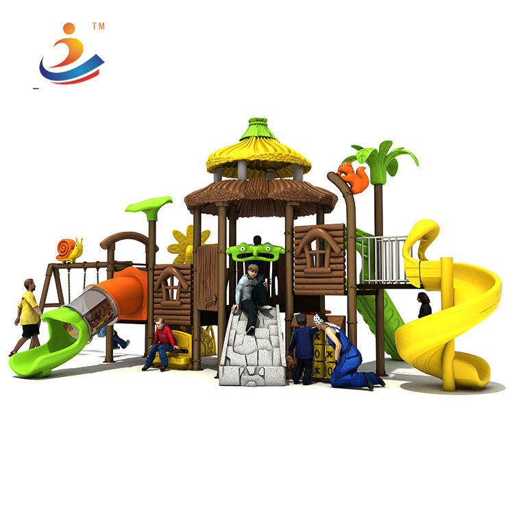 LLDPE Plastic Backyard Swing Sets Galvanized Tube Outdoor Swing Sets